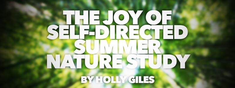 The Joy of Self Directed Summer Nature Study
