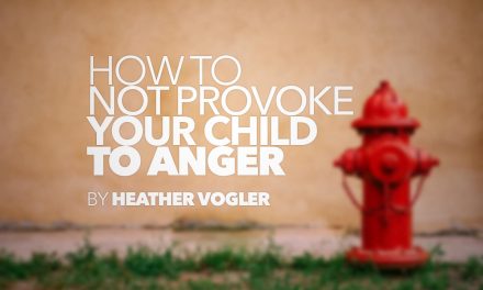 How to Not Provoke Your Child to Anger