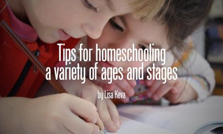 Tips for homeschooling a houseful of children at different ages and stages