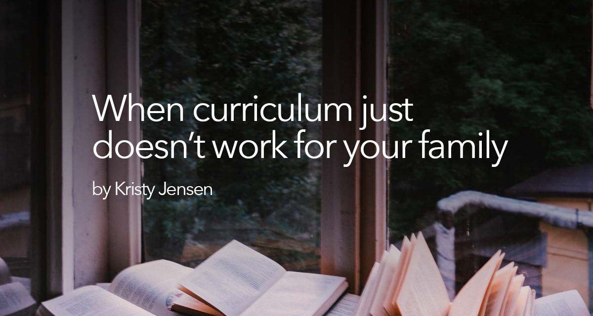 When curriculum just doesn’t work for your family