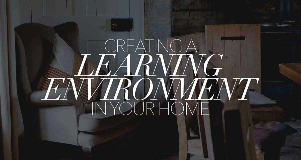 Creating a Learning Environment in Your Home