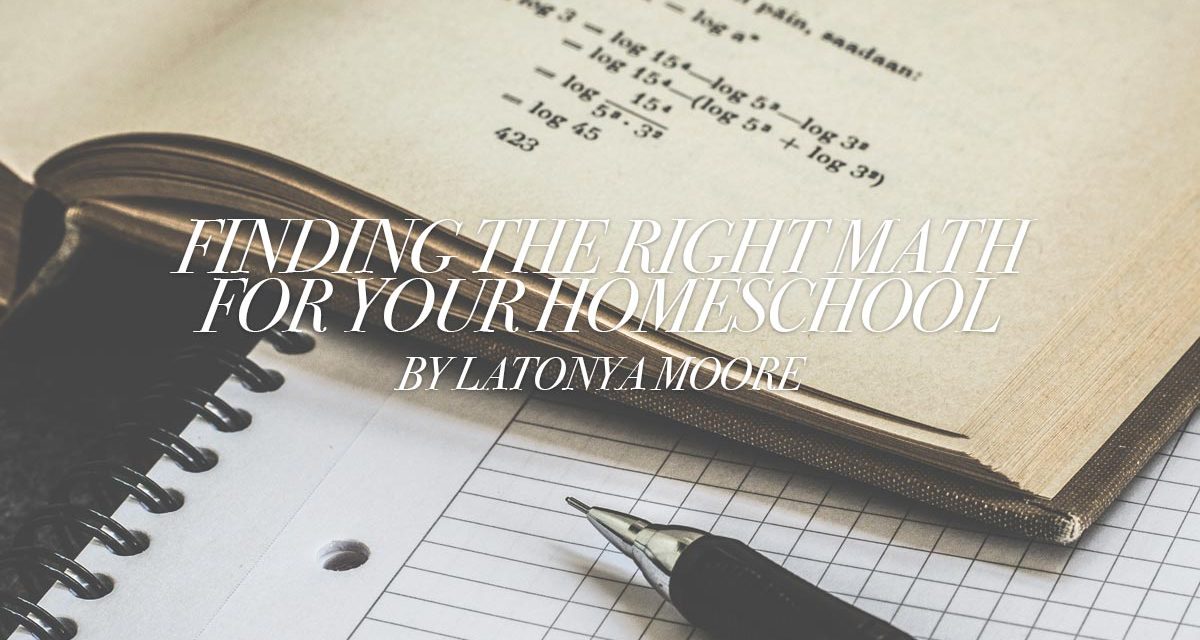 Finding the Right Math for Your Homeschool