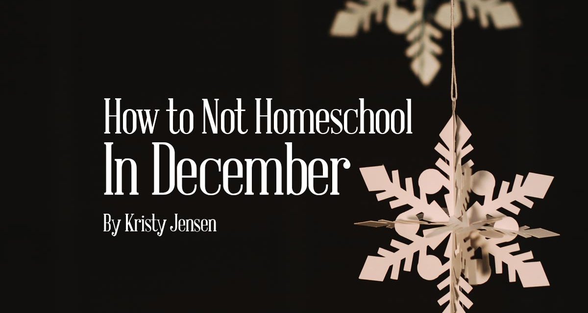 How to Not Homeschool in December
