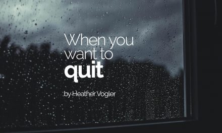 When you want to quit