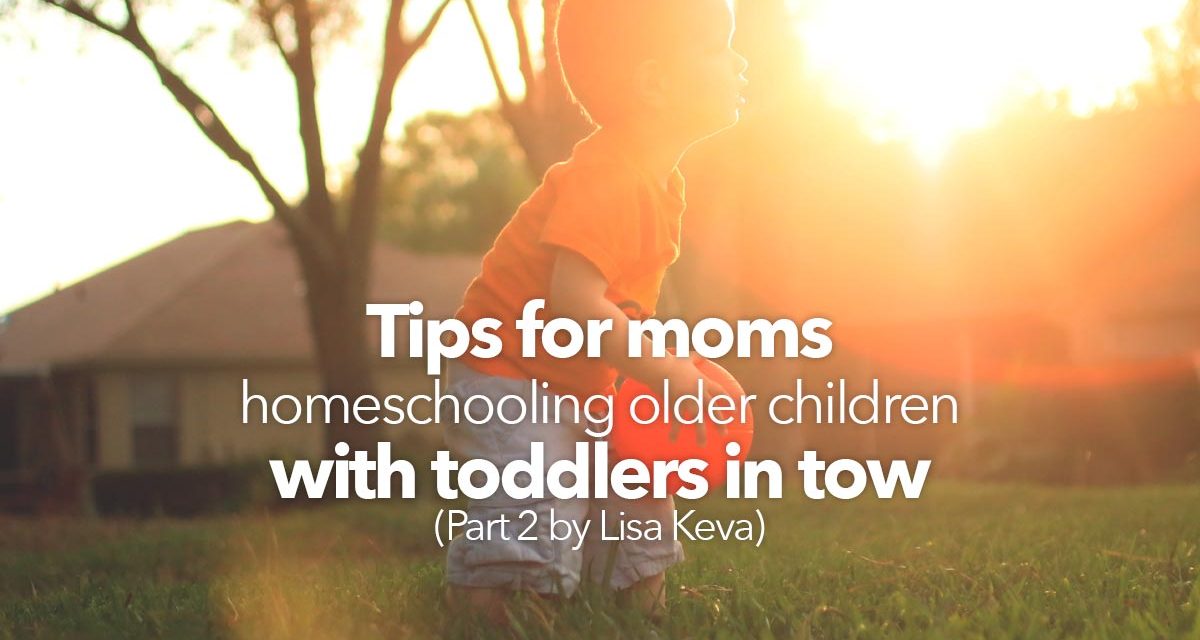 Tips for moms homeschooling older children with toddlers in tow – Part 2