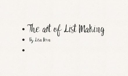 The Art of List Making