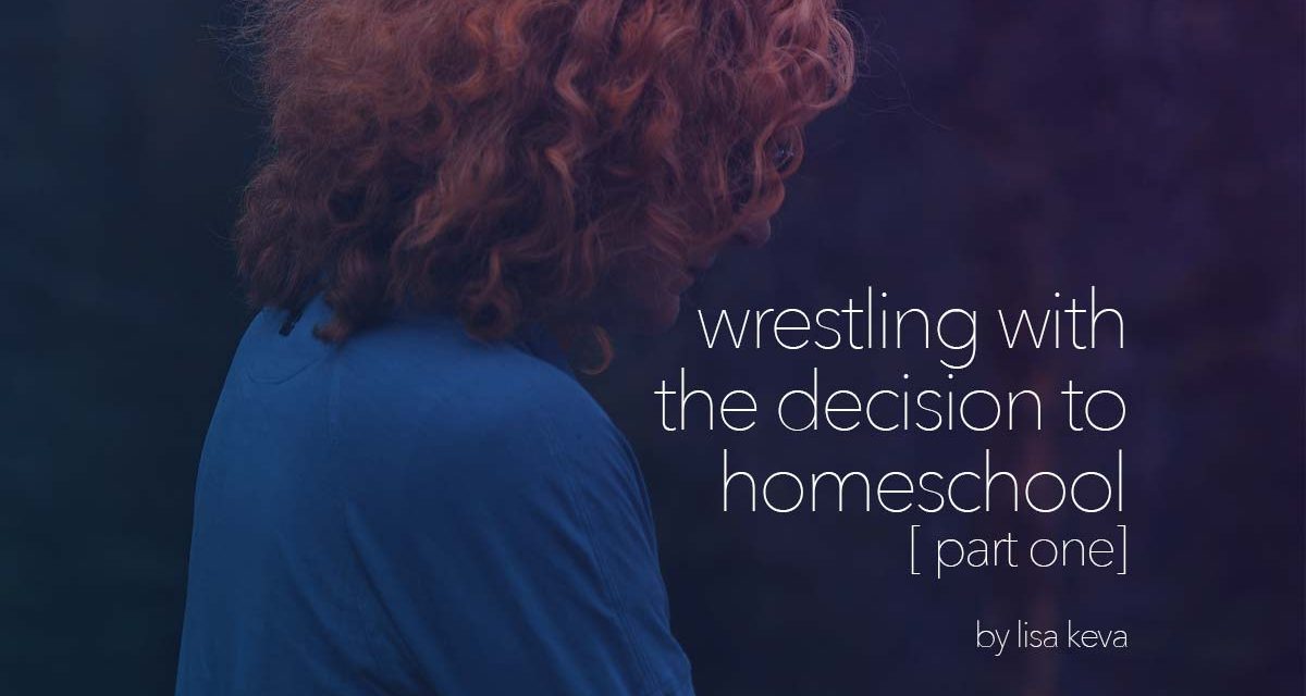 Wrestling with the decision to homeschool – part one