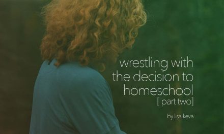 Wrestling with the decision to homeschool – part two