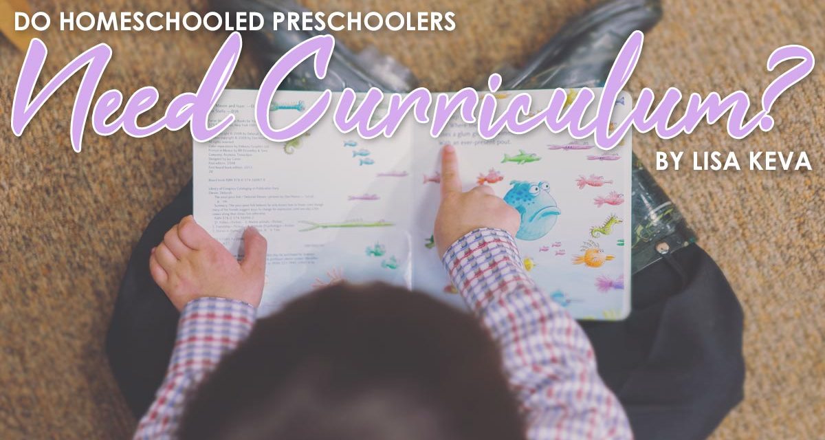 Do Homeschooled Preschoolers Need Curriculum?