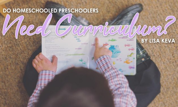 Do Homeschooled Preschoolers Need Curriculum?