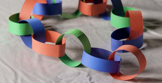 A Finished Paper Chain