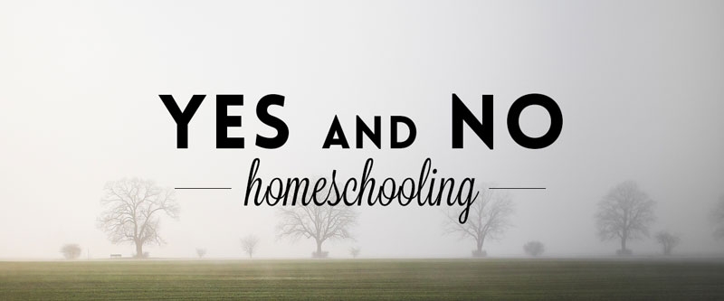 Yes and No Homeschooling
